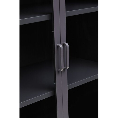 Premier Housewares Siva jeklena vitrina 80x102x40 cm Acier &amp;ndash; Slike