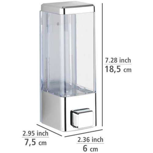 Wenko 24593100-Dozator tečnog sapuna ISTRES 320 ml sjaj. hrom/prozirna Cene