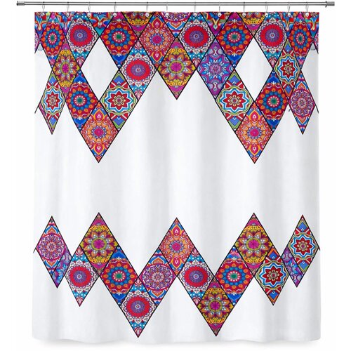 TROPIK zavesa za kupatilo 2x110x200 dvodelno Slike