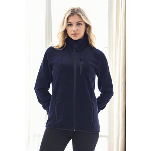 Dewberry 80514 Full Zipper Fleece Jacket-NAVY BLUE Slike