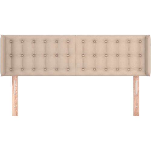  Uzglavlje s u&amp;scaron;ima boja cappuccina 147x16x78/88 cm umjetna koža Slike