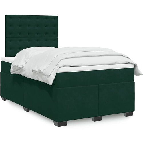  Krevet box spring s madracem tamnozeleni 120x190 cm bar&scaron;unasti Cijene