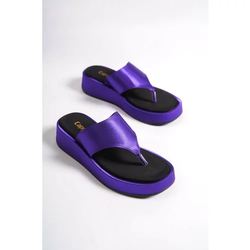 Capone Outfitters Mules - Purple - Flat