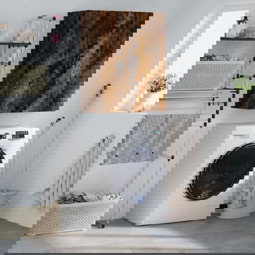 vidaXL Zidni ormarić boja dimljenog hrasta 69 5 x 34 x 90 cm Cijene