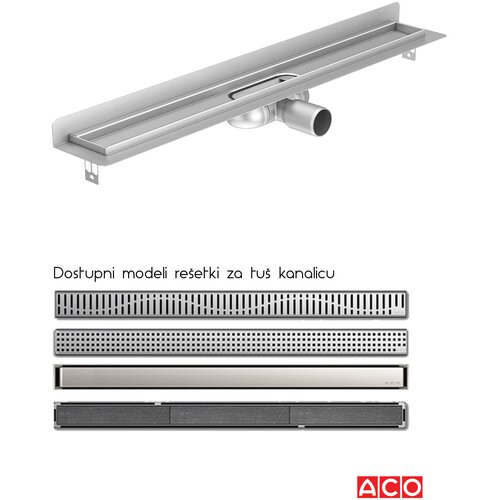 Aco tu&scaron; kanalica sa vertikalnom flan&scaron;nom 58,5cm -9010.88.42 Cene