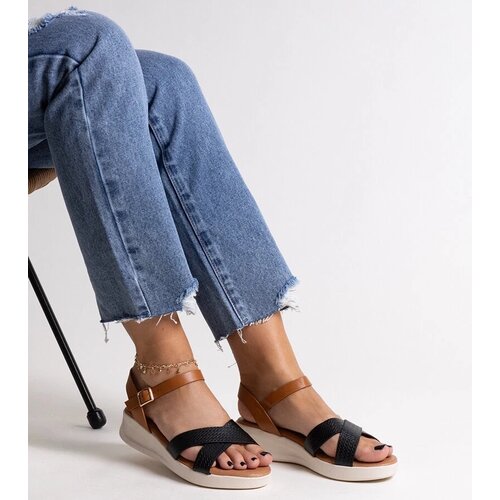 D/CEO Black sandals on a block heel Millo Cene