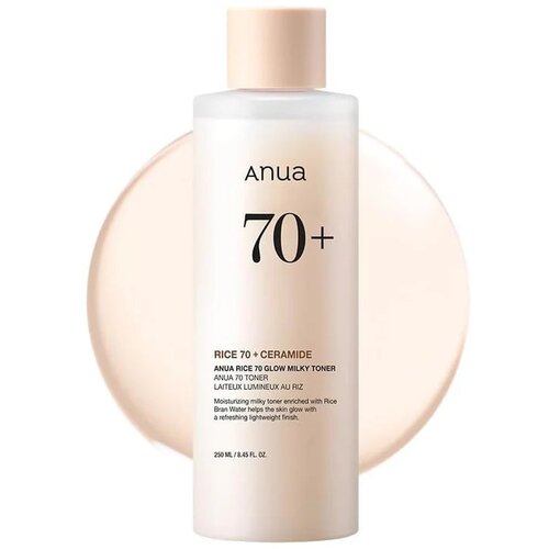 Anua Rice + Ceramide 70% Glow Milky Toner losion i sprej za lice za sve vrste kože 250 ml unisex Cijene