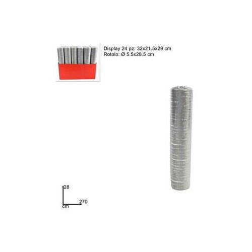 Dekorativna TKANINA VELUR 28*270CM SREBRNA MN002003C Cijene