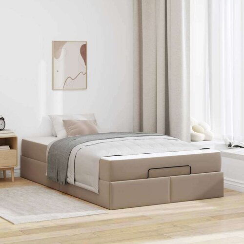  Okvir kreveta s madracem Boja cappuccina 120 x 190 cm Slike