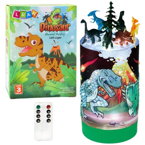 Noćna svjetiljka sa "dijamantnim" slikama dinosaura Cene
