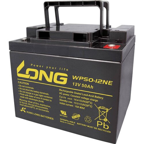 Long WP50-12NE WP50-12NE svinčeni akumulator 12 V 50 Ah svinčevo-koprenast (&Scaron; x V x G) 199 x 171 x 166 mm M6-vijačni priklop obstojnostni cikel\, nizko samopraznjenje\, brez vzdrževanja, (20438241) Cene
