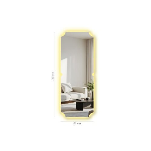 Hanah home Ogledalo sa LED rasvjetom Ledayna-007, 52 x 135 cm, &amp;Scaron;areno Slike