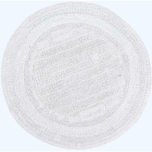 HOMESCAPES kopalni&scaron;ka preproga rond iz bombaža, 80 cm &ndash; bela, (5000165928) Cene