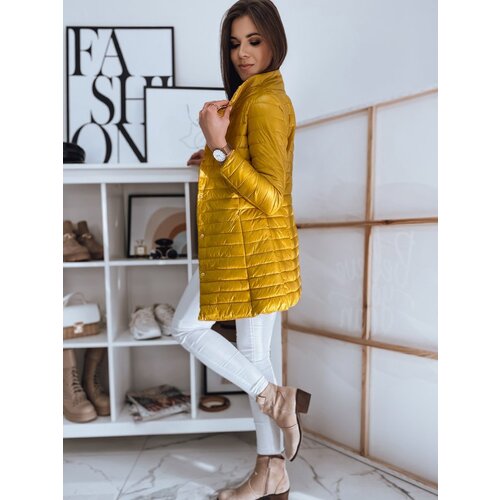 DStreet Double-sided quilted women&amp;#039;s coat KATIE yellow TY1723 Slike