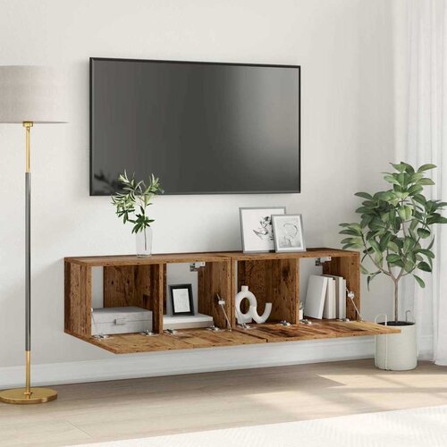  Set TV komoda 2 pcs &Scaron;areni 60 x 30 x 30 cm Konstruirano drvo Cijene