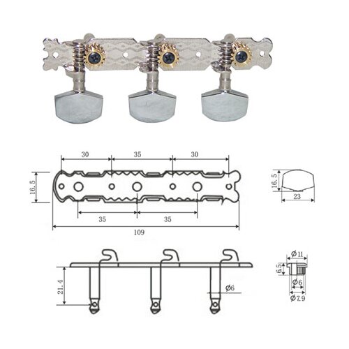 Dr Parts AMH0101/CR ključevi za akust gitaru Slike