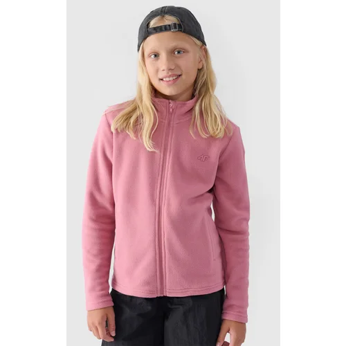 4f Girls Fleece With Collar Slim Pink JWMM00TFL