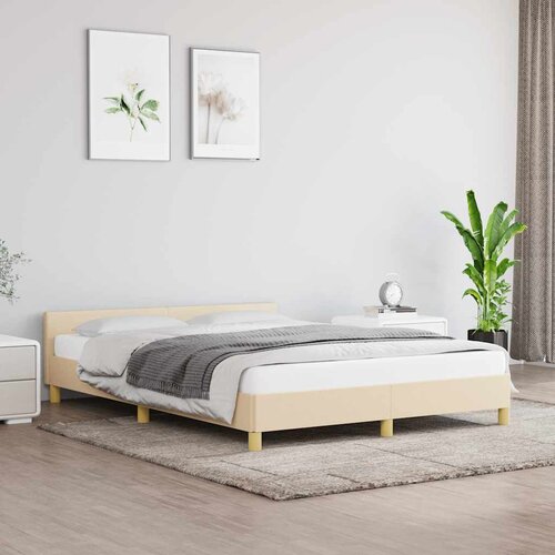  Okvir za krevet bez madraca tamnosivi 140 x 200 cm od tkanine Cijene