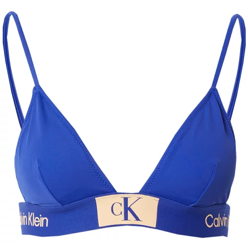 Calvin Klein Swimwear Bikini gornji dio ecru/prljavo bijela / kraljevsko plava