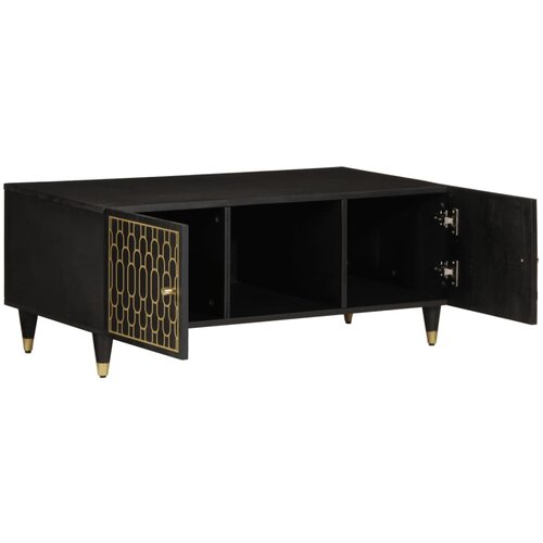 Maison Chic Klubska mizica - kavna mizica - Nizka mizica 100x54x40 cm trden mangov les, (21755138) Cene
