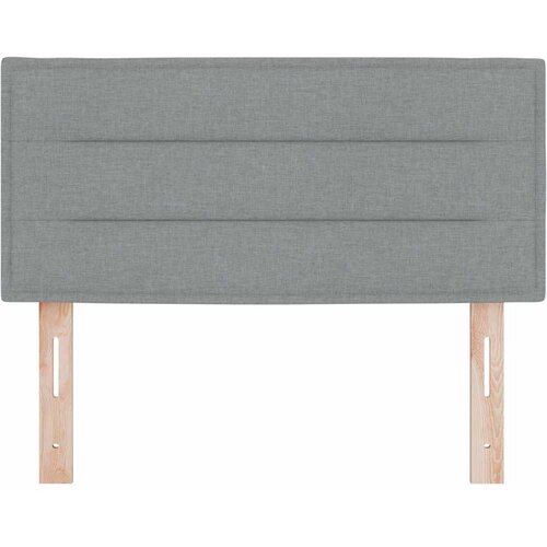  LED glava kreveta s LED trakama Svijetlo siva 90 cm tkanina Slike
