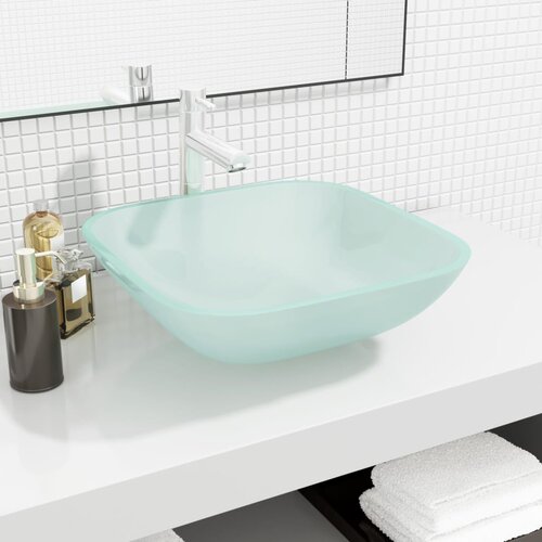  Umivaonik stakleni 42 x 42 x 14 cm matirani Cijene