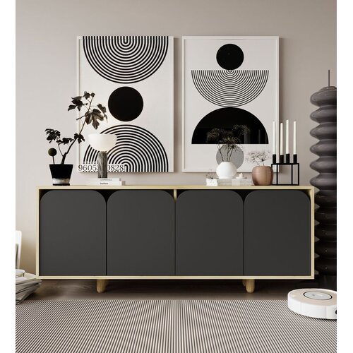 Hanah home Komoda Lazio Bohem 180, antracit Cene