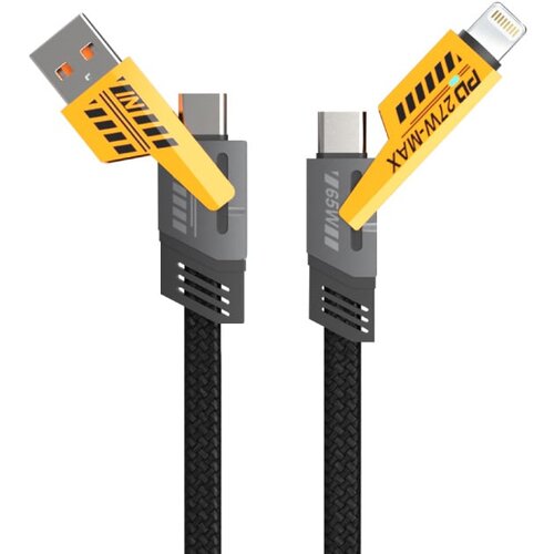  USB kabel 4u1, USB-A/USB-C/Lightning,PD65W Cene