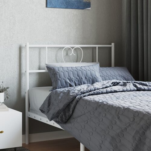  The Living Store Kovinsko vzglavje belo 107 cm - Vzglavje, (21502612) Cene