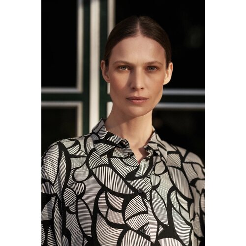 Marisse Women's Shirt L-Ko-4364 Black_White Cene