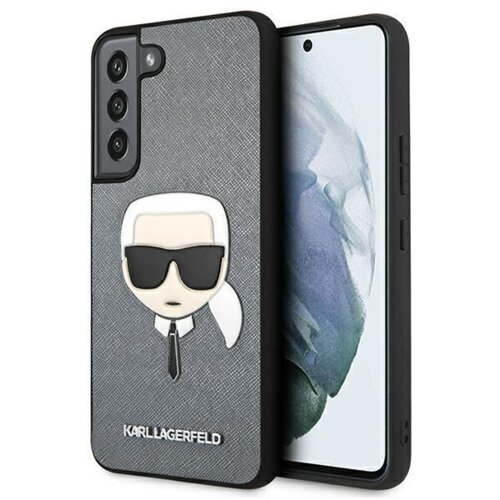 Karl Lagerfeld Originalen ovitek KLHCS22SSAKHSL za Samsung Galaxy S22 5G siva za&amp;scaron;čita - Karls Head Slike