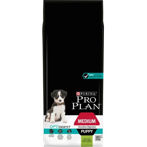 Purina Medium Puppy jagnjetina &amp;amp; riž OPTIDIGEST - Varčno pakiranje: 2 x 12 kg Slike