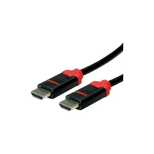 Roline HDMI priključni kabel 1.50 m 11.04.5941 dvostruko zaštićen crna [1x muški konektor HDMI - 1x muški konektor HDMI]