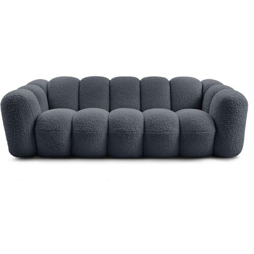 Bobochic Paris Tamno siva sofa od bouclé tkanine 232 cm Hippolyte – Cene