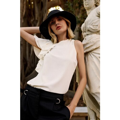 Marisse Women's Shirt L-Ko-4632 Off White Cene