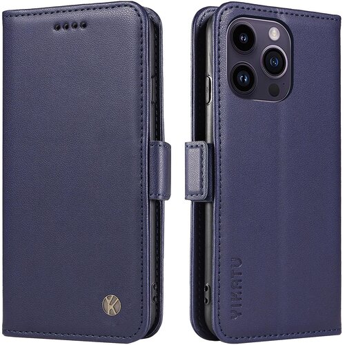 INORCO YIKATU YK-003 PU usnjena preklopna torbica za iPhone 14 Pro, torbica za denarnico proti padcu telefona, (22034549) Slike