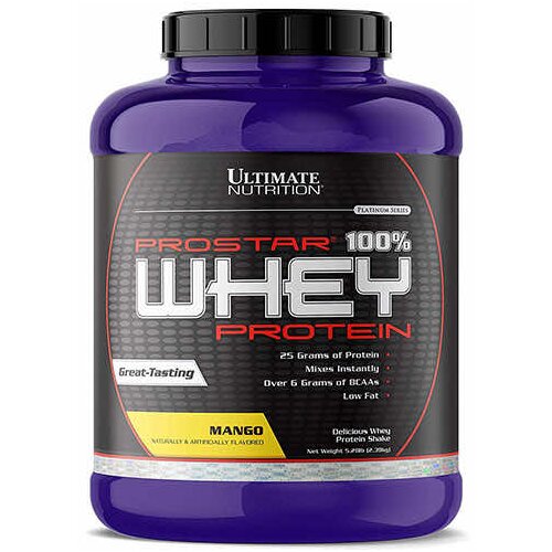 Ultimate Nutrition Whey Protein 100% Prostar, Mango, 2.39kg Cene