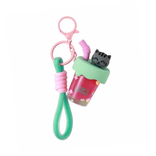 I-Total Privjesak za ključeve Bubble Tea Cat sivi XL3079 Slike