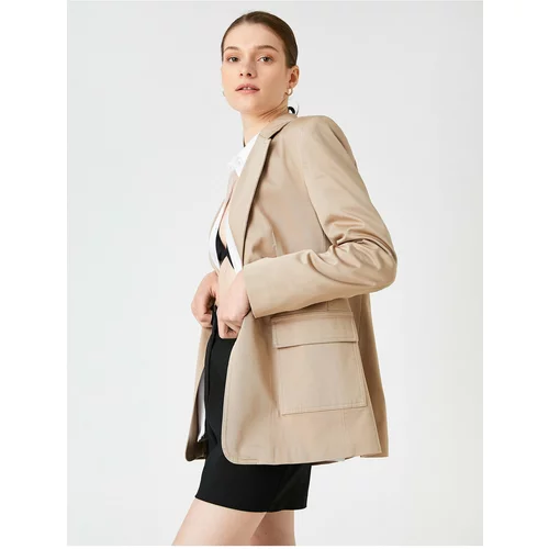 Koton Jacket - Beige - Relaxed fit