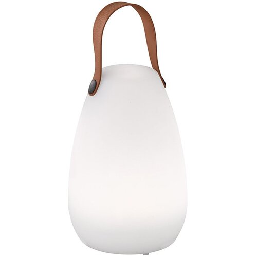 Fischer & Honsel Bela/rjava LED namizna svetilka (višina 20 cm) Ruby – Cene