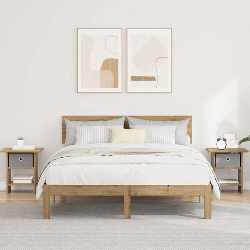  Noćni ormarić s ladicama 2 pcs Umjetnički hrast 41 x 40 x 45 cm Cene