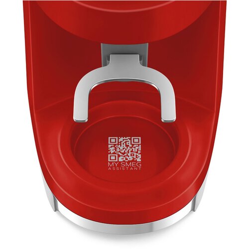 Smeg CGF03RDEU Mlincek za kavo v rdeci v barvi slogu 50-ih. Slike