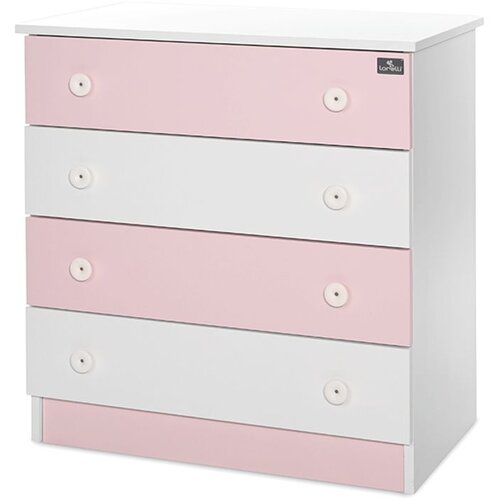 Lorelli DRESSER NEW Dječja Komoda White/Orchid Pink Slike