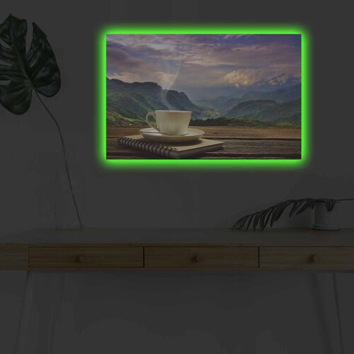 Wallity Slika sa LED osvetljenjem 4570KDACT-010, 45x70 cm Cene