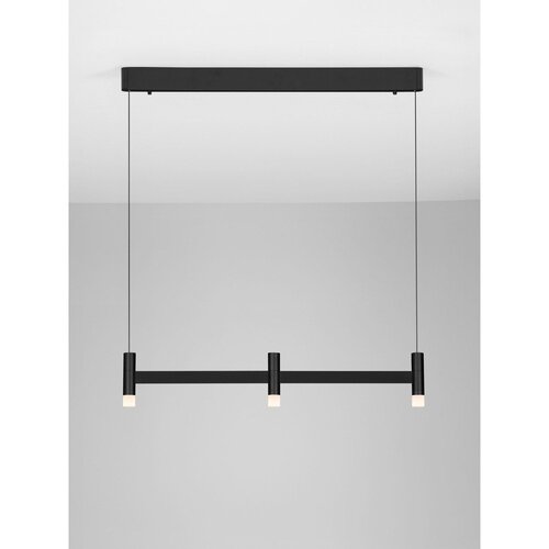 Nova Luce Mat crna LED viseća svjetiljka aluminijska s mogućnosti zatamnjivanja sa sjenilom od akrilnog stakla Poetic &amp;ndash; Slike