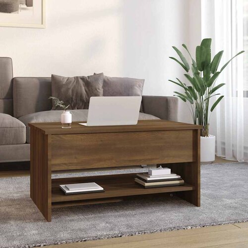  Stolić za kavu Smeđa hrasta 80x50x40 cm konstruirano drvo Slike