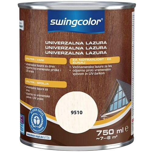 SWINGCOLOR Lazura za les (Apnenčasto bela, 750 ml, Svilnati sijaj) Cene