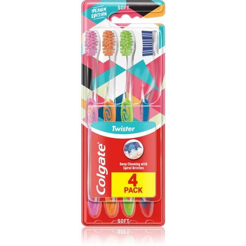 Colgate Twister Design Edition četkica za zube 4 kom Slike