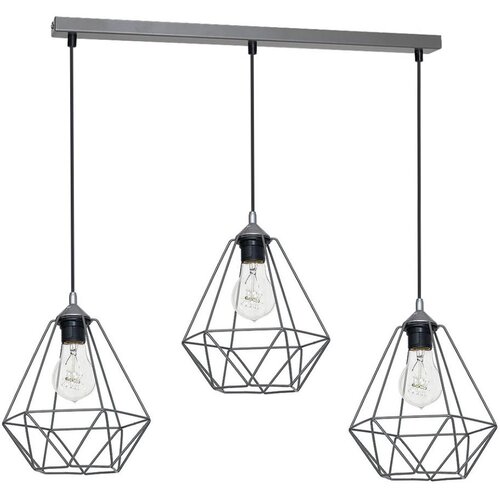  Viseće svetlo BASKET 3xE27/60W/230V sivo Cene