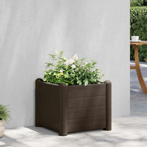  Povi&scaron;ena vrtna gredica PP boja kave 43 x 43 x 35 cm Cene